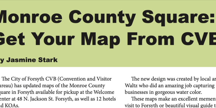 Monroe County Square: Get Your Map From CVB